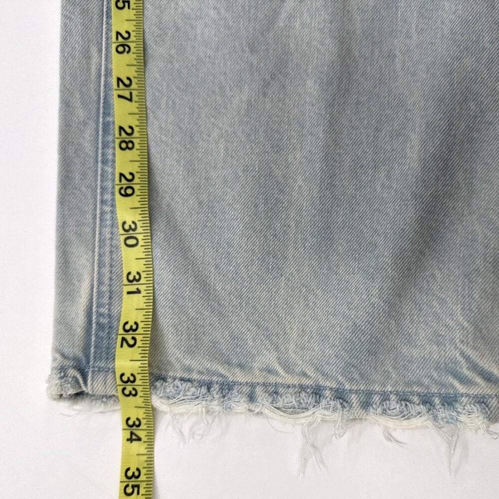 Good American Womens Acid Washed Jeans Size 15 Distressed Relaxed Soft 38x33 NEW - Picture 13 of 13